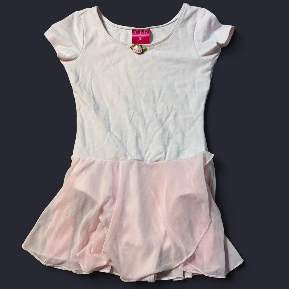 Classic Ballet Pink Leotard w/ Built-In Skirt 🩰 | Future Star | Size Small